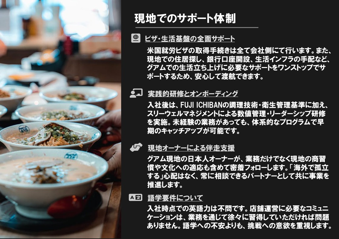 月収100万円！アメリカ グアムでの新規飲食店プロジェクトの責任者を募集
