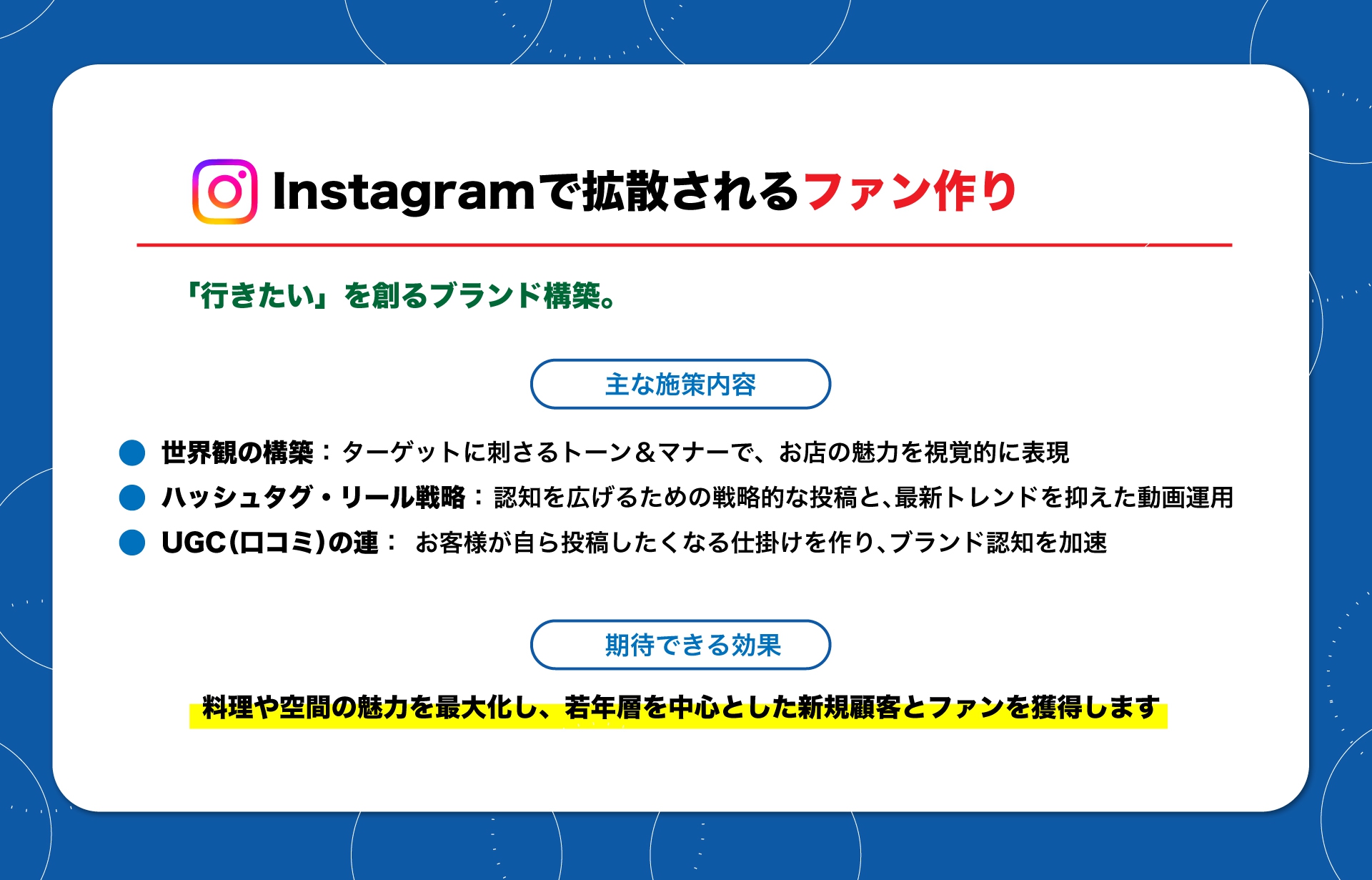 「一度行ってみたい」と思わせる、Instagramでのブランド構築。