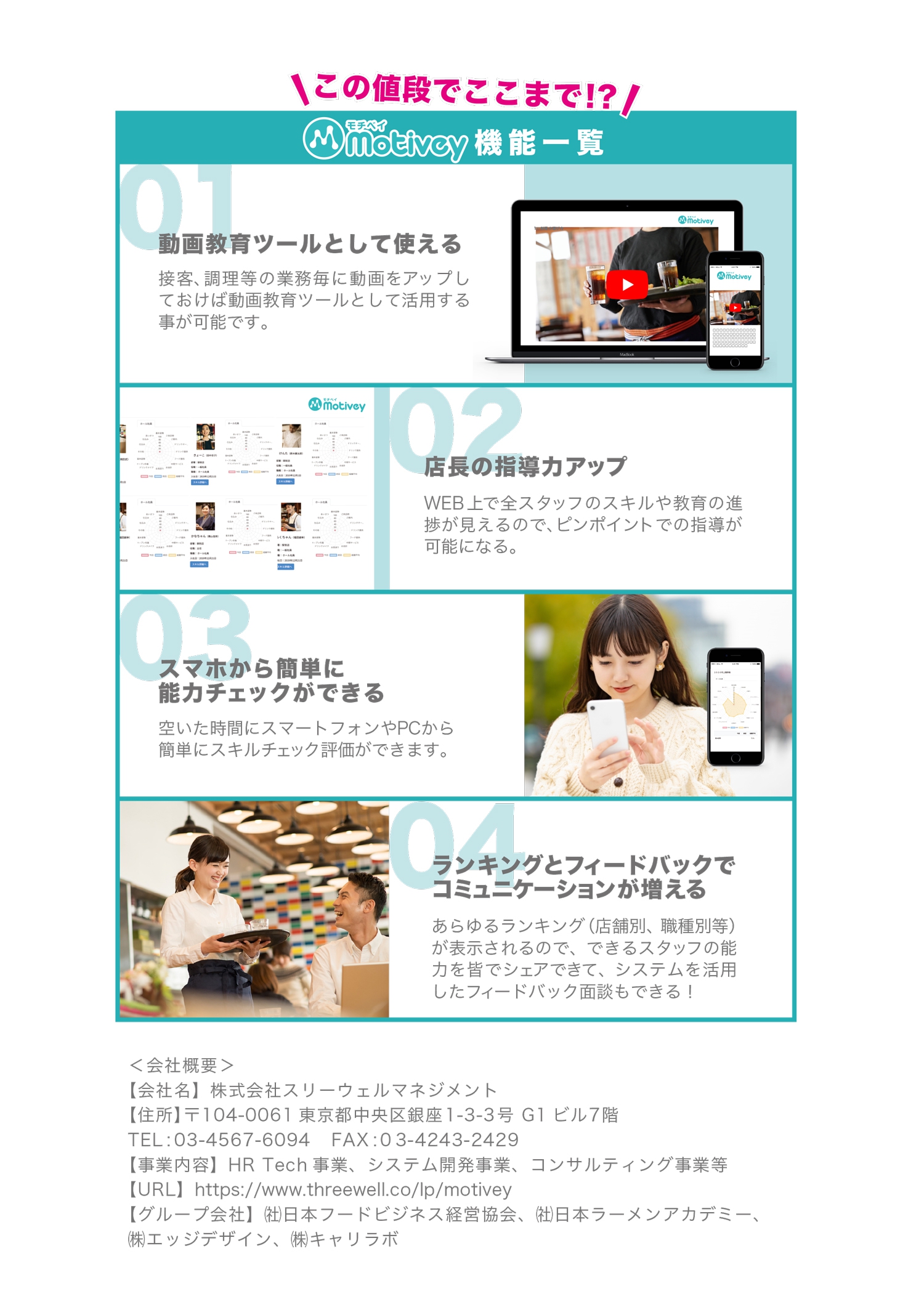 モチベイ|飲食店の評価&教育制度アプリ
