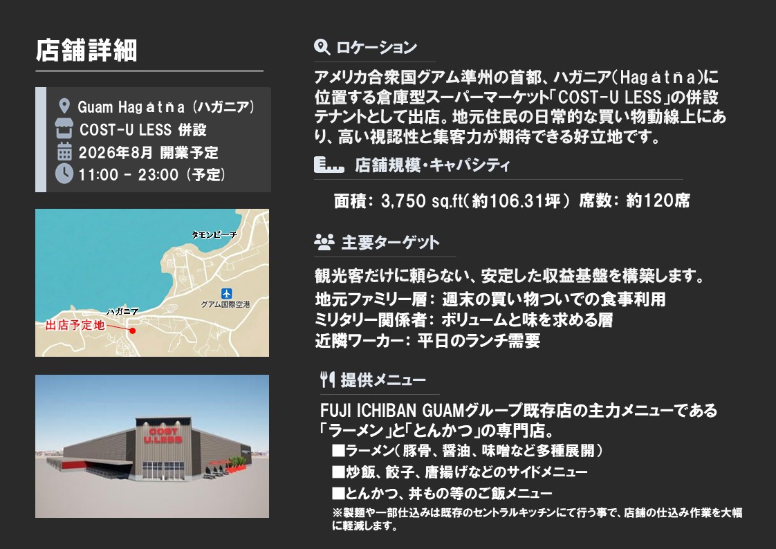 月収100万円！アメリカ グアムでの新規飲食店プロジェクトの責任者を募集