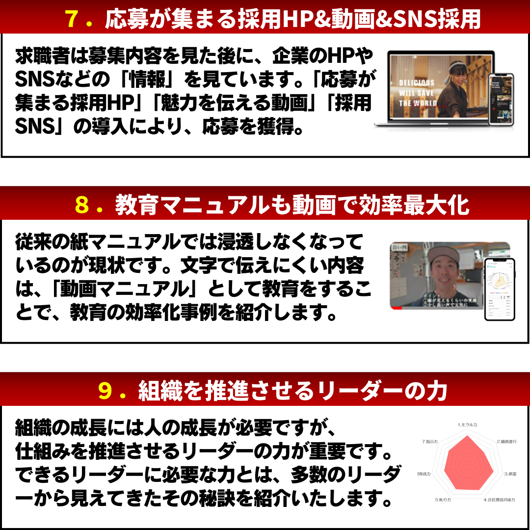 【食品製造】人が辞めない・育つ・採用できる組織の作り方　徹底解説セミナー