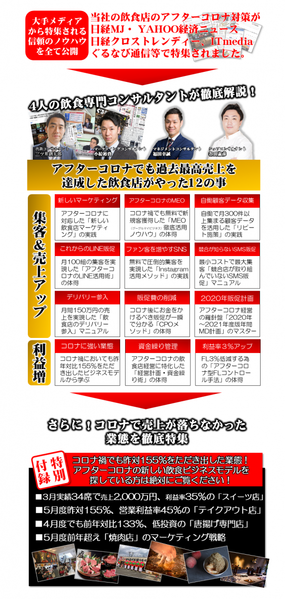 飲食店の新型コロナウイルス対策