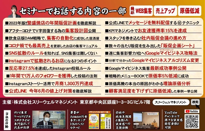 実際の成功事例から集客の最新ノウハウを徹底解説!