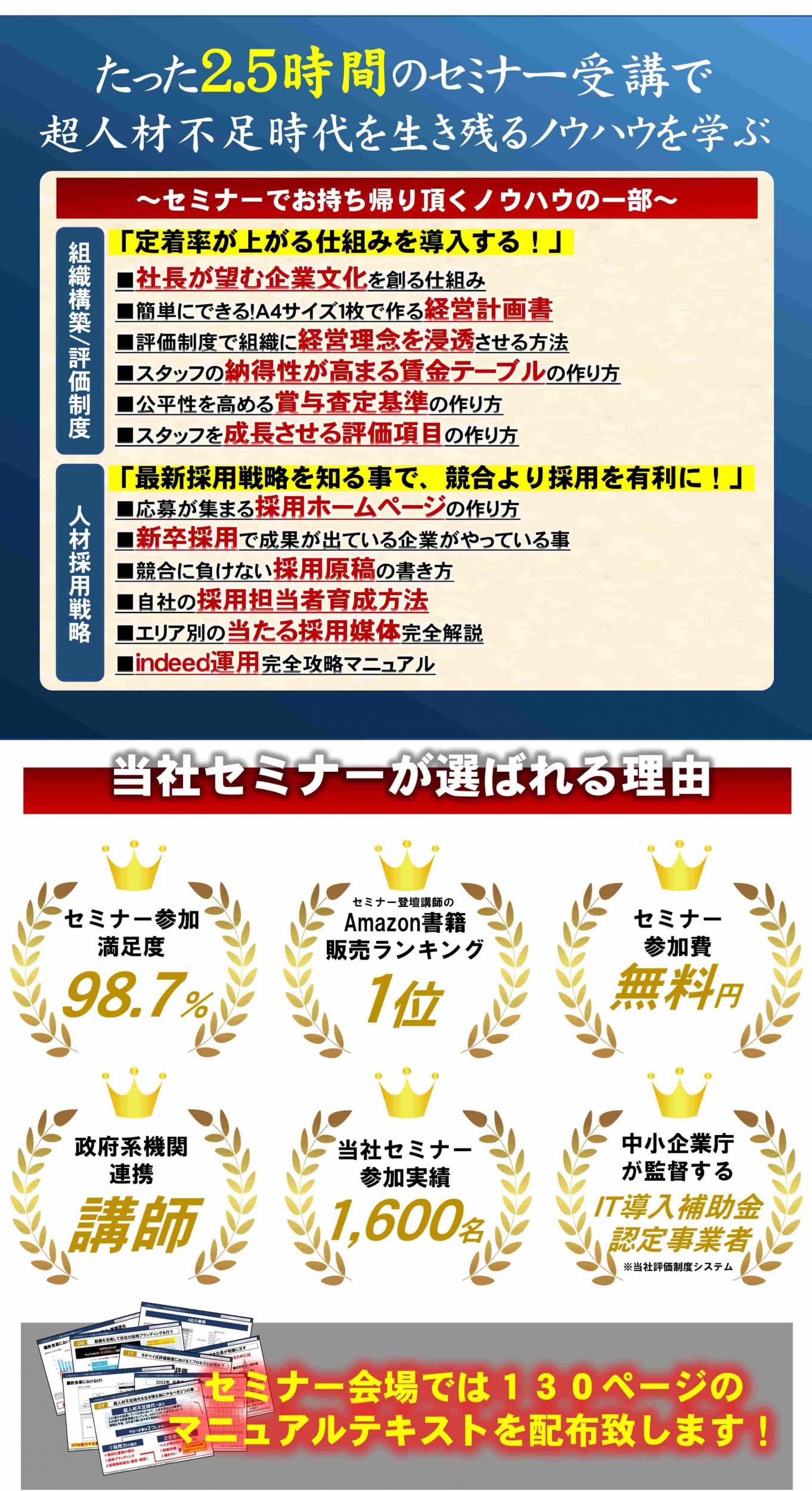 人が辞めない・採用できる飲食店の評価制度&採用戦略セミナー